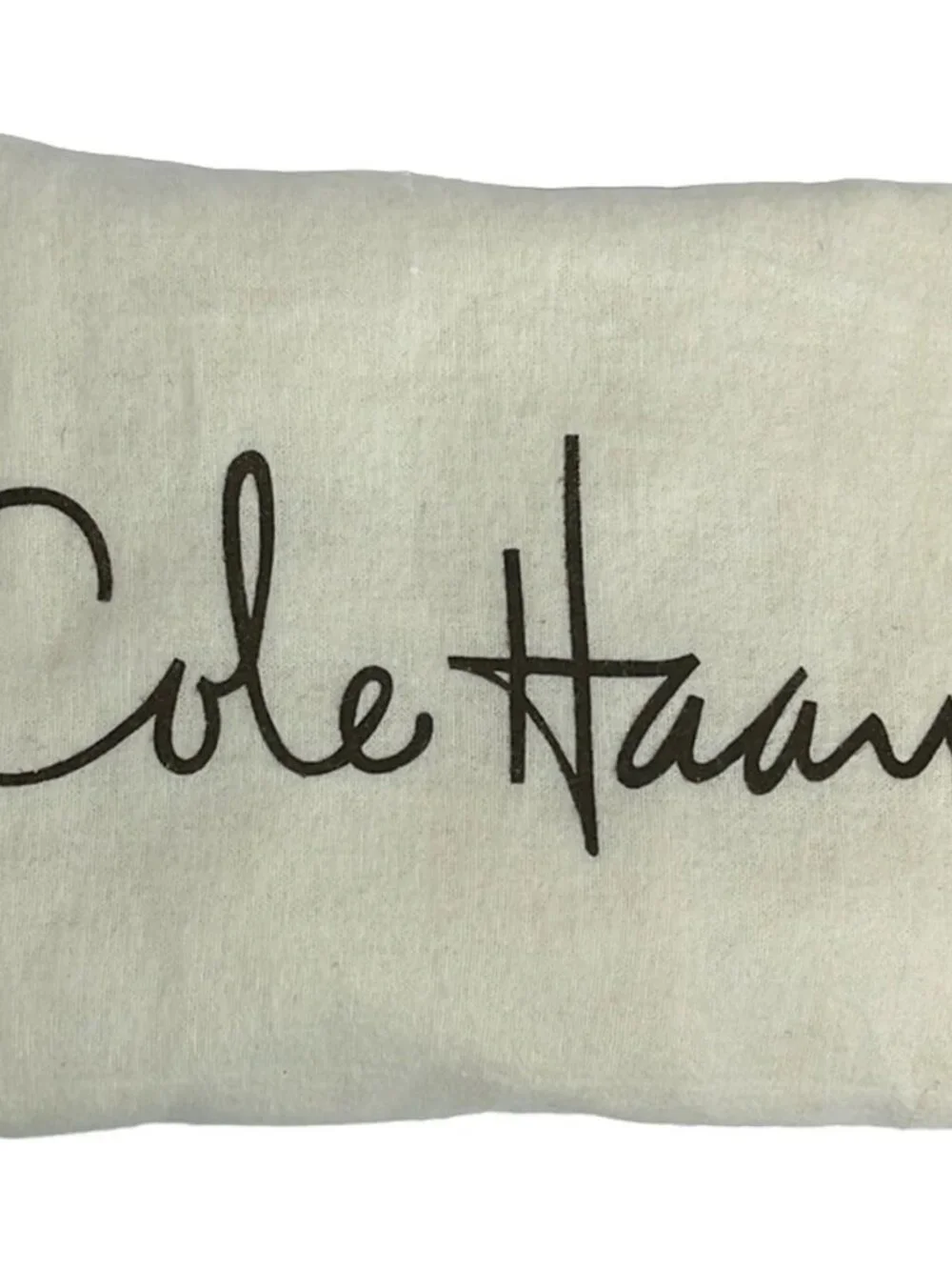 COLE HAAN Gray Beige Leather Shoulder Bag